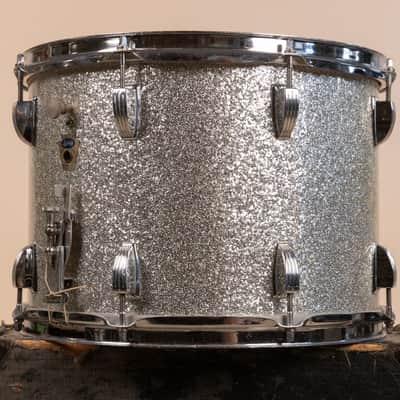 1960s Ludwig 10x14 Silver Sparkle Super Classic Parade Drum image 2