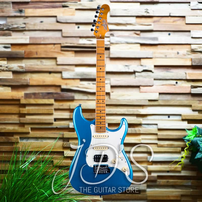 JET Guitars JS-400 HSS Roasted Maple, Lake Placid Blue 2024 image 1