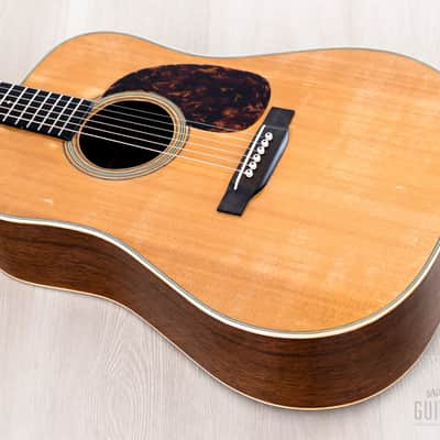 1951 Martin D-28 Vintage Dreadnought Acoustic Guitar, Martin Factory Serviced w/ Case image 12