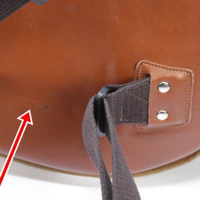 Levy's Premium Leather Bass Gigbag - Caramel Brown **Amazing Quality** image 16