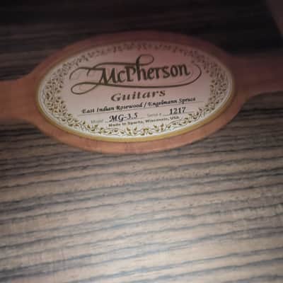 McPherson MG-3.5 2008 East Indian Rosewood and Engelmann Spruce image 10