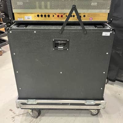 Marshall JCM 900 Model 4100 Amp Head with 1960A 4x12 Cabinet half stack - Black w/ Road Case image 4