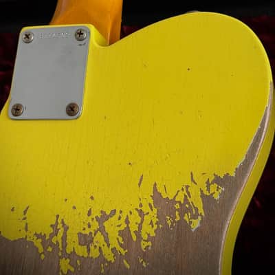 Fender Custom Shop 1964 HS Tele Heavy Relic Grafitti Yellow, Aus Erstbesitz! Custom Color, SD Neck Humbucker uvm. 2021 - Grafitti Yellow Relic image 18