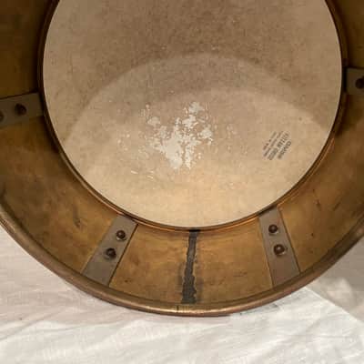 Pre-WWII Riveted Brass 6x13 Drum – Chicago Era Construction – No Extra Holes image 9