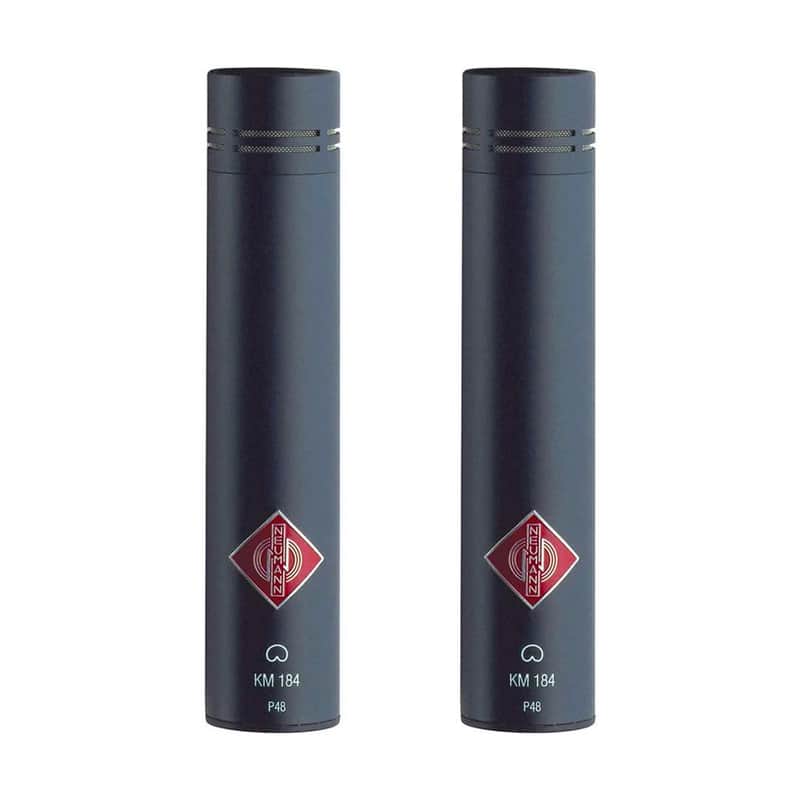 Neumann KM 184 Small Diaphragm Cardioid Condenser Mic Stereo Pair - Matte Black image 1