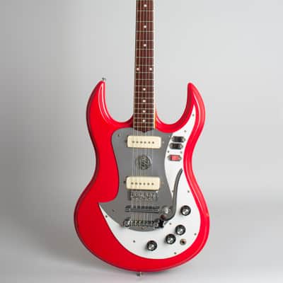 Standel Custom Deluxe Solid Body Electric Guitar (1965), ser. #1-92, original black hard shell case. image 1