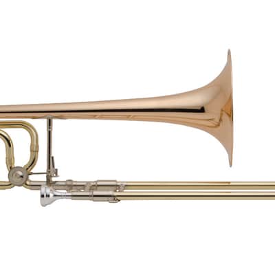C.G. Conn 52HL Tenor Trombone - F Attachment - Rose Brass Bell image 3