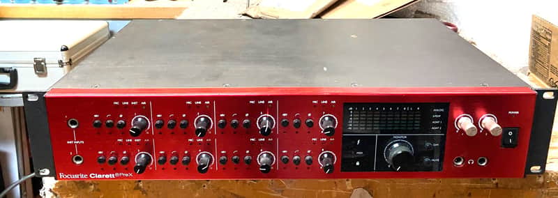 Focusrite Clarett 8PreX 26x28 Thunderbolt Audio Interface 2018 - red
