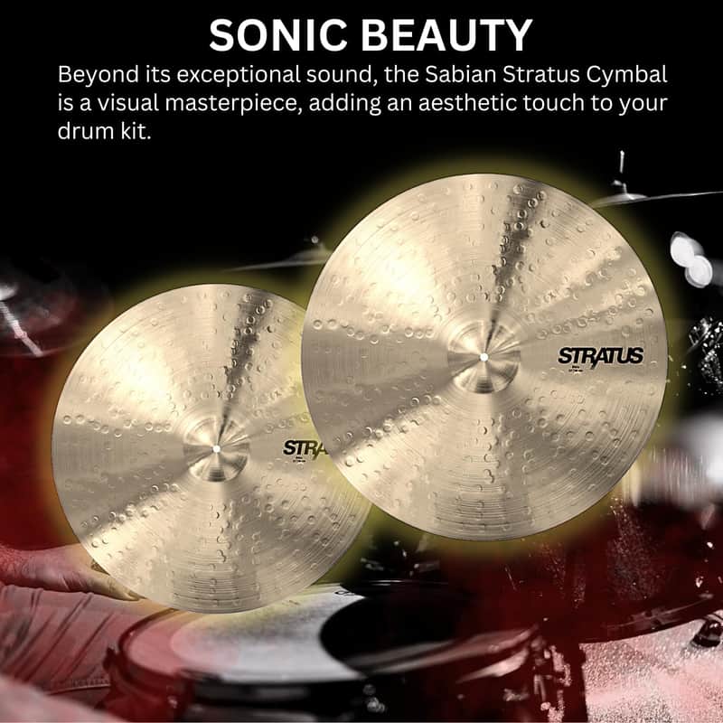 Sabian STRATUS Hi-Hat Cymbals Pair, 14 Inch image 1