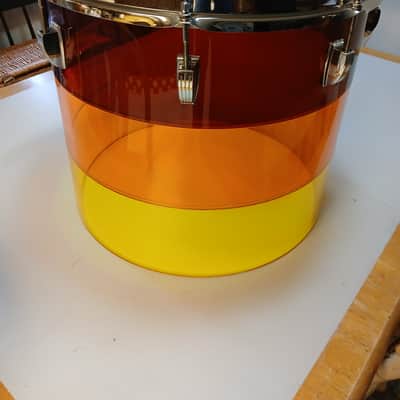 Ludwig Vistalite Concert Tom 16x14 Tequila Sunrise Mid 70s - Tequila Sunrise image 4