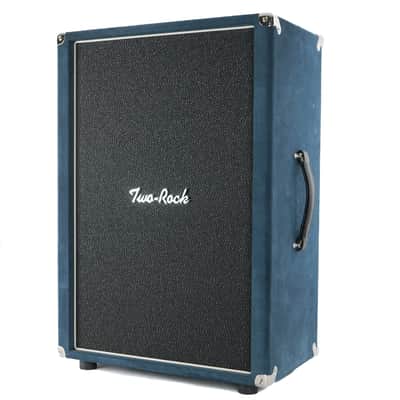 Used Two-Rock Vertical 2x12 Open Back Cabinet Blue Suede image 3