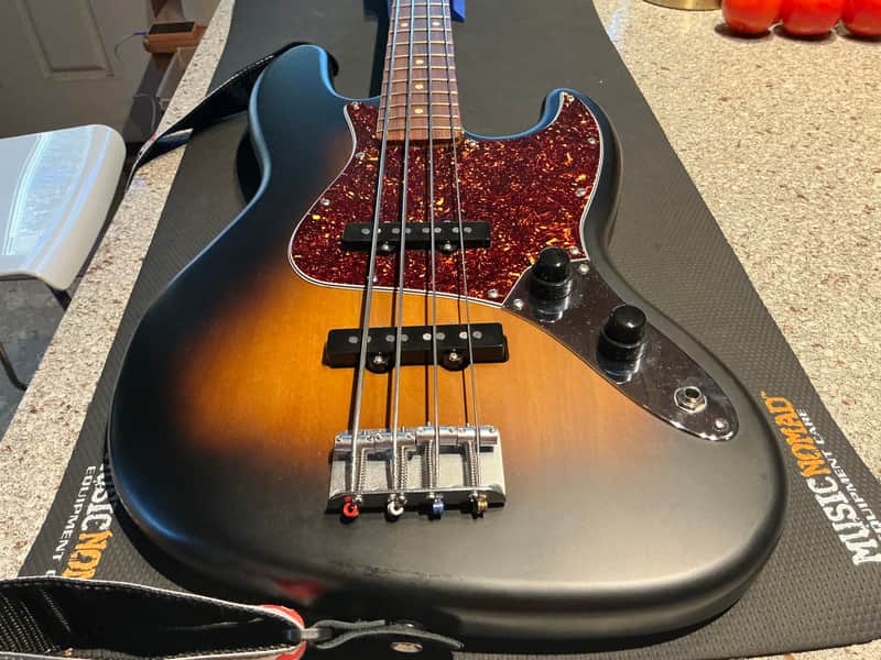 Fender/Squier Jazz bass w/ Lindy Fralin and mods - tobacco burst image 1