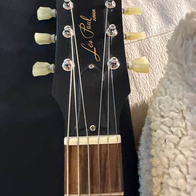 Gibson Les Paul Junior Tribute DC with Front-Mounted Input Jack 2019 - Worn Ebony Upgrades* including Fishman noiseless P90 image 4