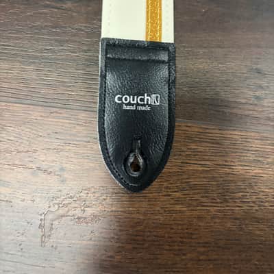 Couch Racer X White and Gold Guitar Strap 2025 image 2