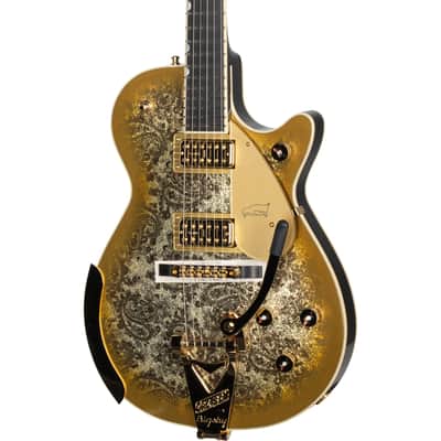 Gretsch G6134TG Limited Edition Paisley Penguin Electric Guitar - Gold Paisley image 1