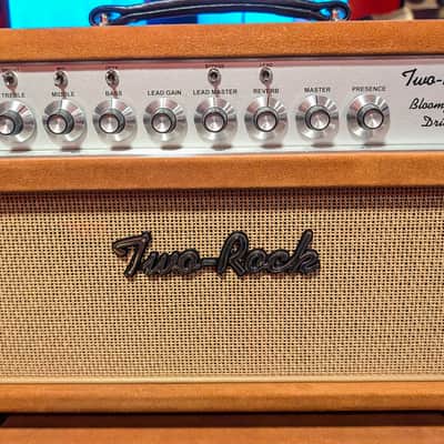 Two Rock Bloomfield Drive 100/50 Head with matching 2x12 Cab 2021 - Golden Brown Suede with Cane grill cover image 2