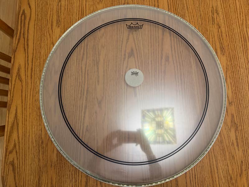 (4) 24” Remo Bass Drum Heads PS3 Black Dot Ebony Ambassador image 1