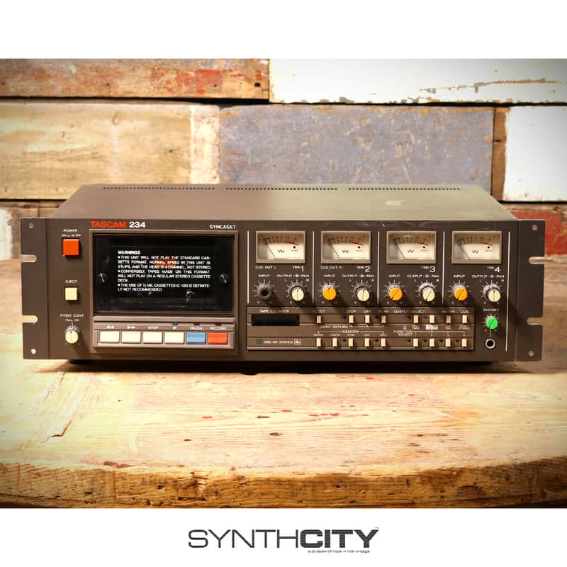Tascam 234 Rackmount 4-Track Cassette Recorder image 1