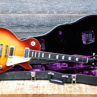 Gibson Les Paul Deluxe 1972 Cherry Sunburst Electric Guitar w/Case #962088 image 11