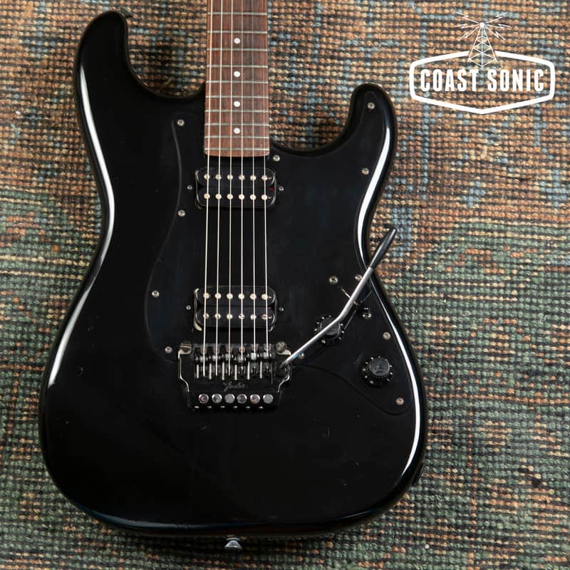 1985 Fender Boxer Series Stratocaster ST-555 All Black Made in Japan image 1