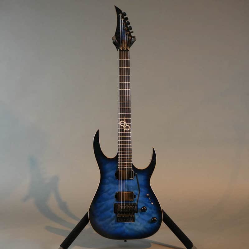 Solar S1.6FRQOB Electric Guitar Quilted Ocean Blue Burst - Used image 1