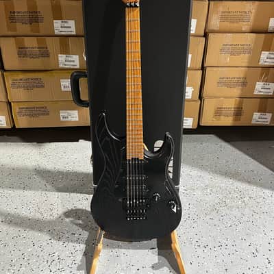 ESP LTD SN-1000 FR Electric Guitar - Black Blast image 1