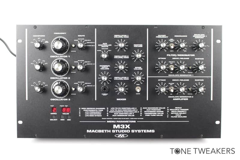 Macbeth Studio Systems M3x Synthesizer midi rack minimoog + VINTAGE SYNTH DEALER image 1
