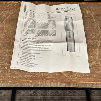 Royer Labs R-121 Ribbon Microphone. R121 R 121 image 12
