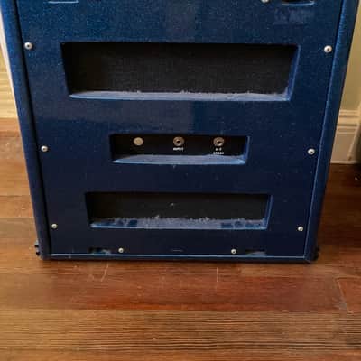 Jensen Trapezoidal Blue Sparkle Speaker cabinet with vintage 60’s C12N image 2