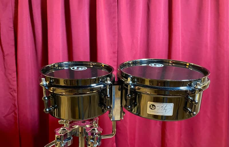 LP John Dolmayan Signature Mini Timbales Black Latin Percussion LP John Dolmayan Signature Mini Timbales Black Latin Percussion