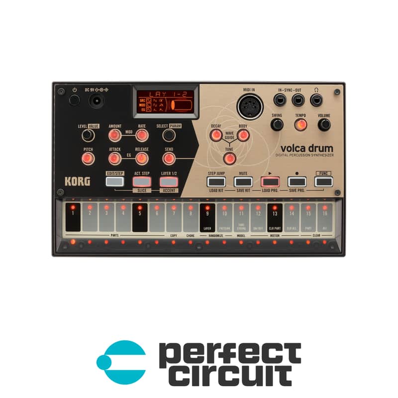 Korg Volca Drum Physical Modeling Drum Machine image 1