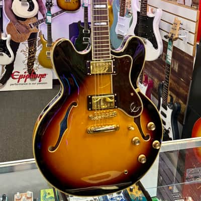 Epiphone Sheraton II Pro Semi Hollow Electric Vintage Suburst with Case - Pre Owned image 2