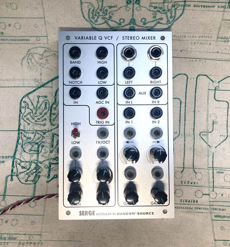 Serge/ Random*source VCFQ and the R*S Stereo Mixer / Panner 2016 image 1