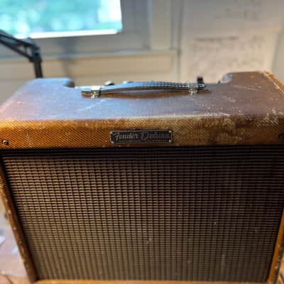 Fender Deluxe 5E3 Narrow Panel 15-Watt 1x12" Guitar Combo 1955 - 1960 - Tweed image 2