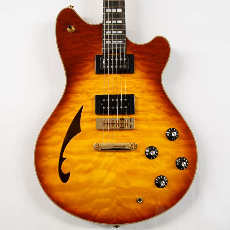 EVH SA-126 Special Quilted Maple Semi-hollowbody Electric Guitar - Tobacco Burst image 1