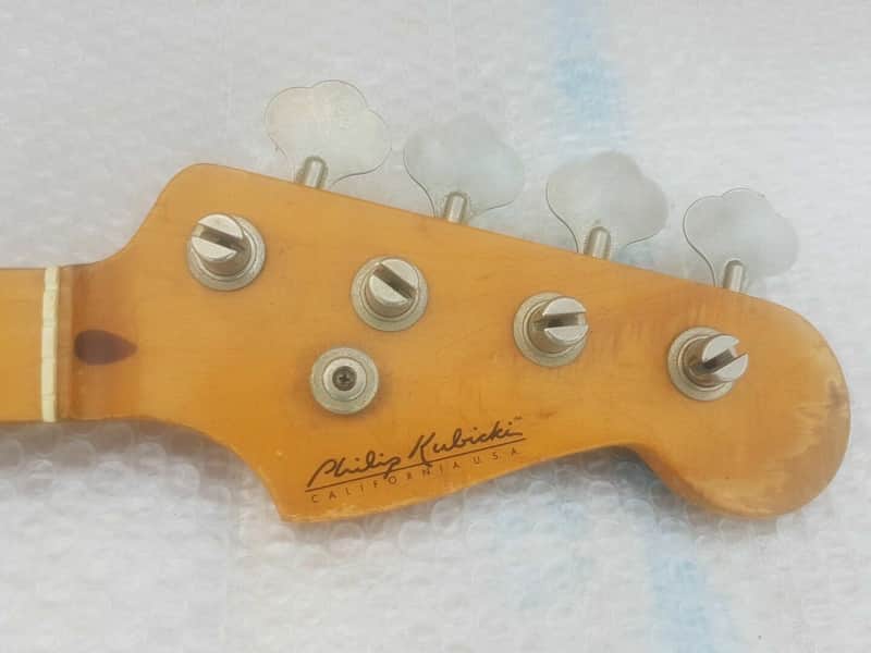Immagine 1979 PHIL KUBICKI KILLER CUSTOM PJ BASS NECK made in USA - 1