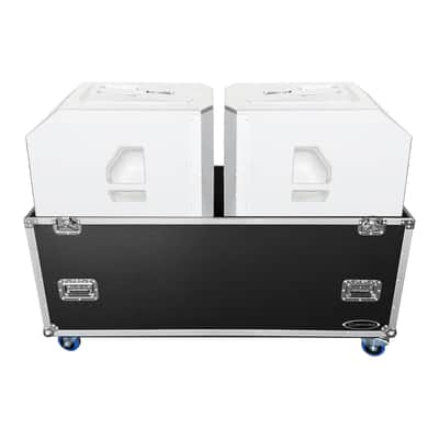 2x Electro-Voice EVOLVE 90 Powered Column Array Black + Odyssey FZEVOLVE90W Case image 12