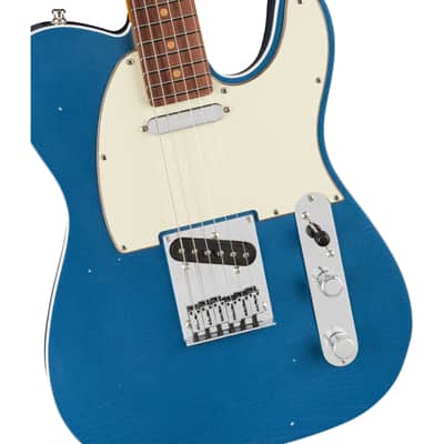 Fender American Ultra Luxe Vintage '60s Telecaster Custom RW Lake Placid Blue - Electric Guitar image 3