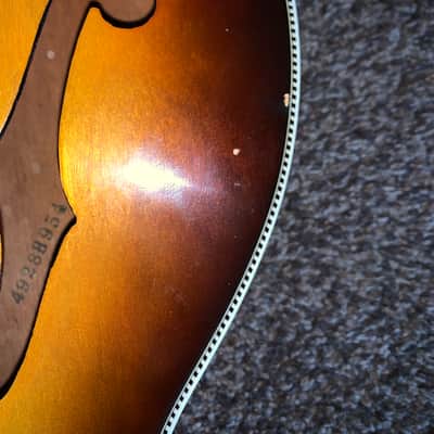 Vintage Harmony broadway hollow body guitar made in usa image 4