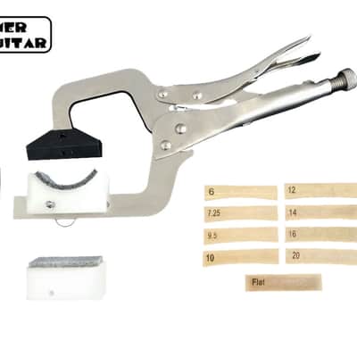 Elmer Guitar Handheld Fret Press, w/ 9 Radius Inserts image 1