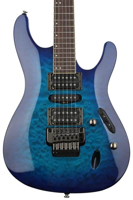 Ibanez  S670QMSPB Electric Guitar - Sapphire Blue image 1