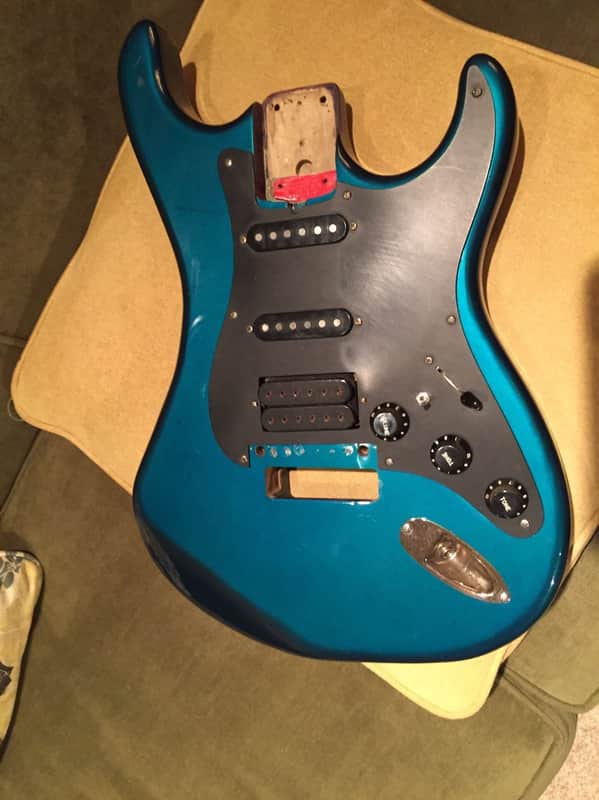 Kramer Pacer Deluxe C Series body loaded  Floyd Rose  Ready 1983 blue image 1