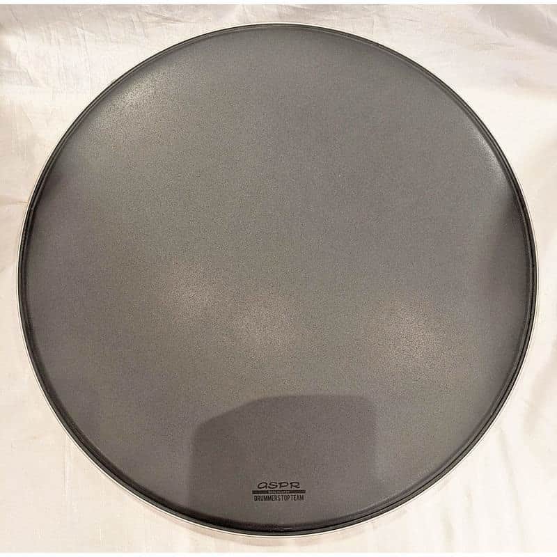DRUMMERS TOP TEAM Drummers Top Team x ASPR Bass Drum Front Head (24-inch, Black, with Ring Mute) [DTTBD24R-BK] [Clearance Sale] image 1