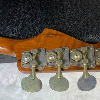 NEW! Fender Artisan Maple Monster Burl Jazz Bass Relic AAA Rosewood - Roasted AA Flamed Maple Neck - Honey Burst Finish - 9.3lbs - Authorized Dealer - G06940 image 17