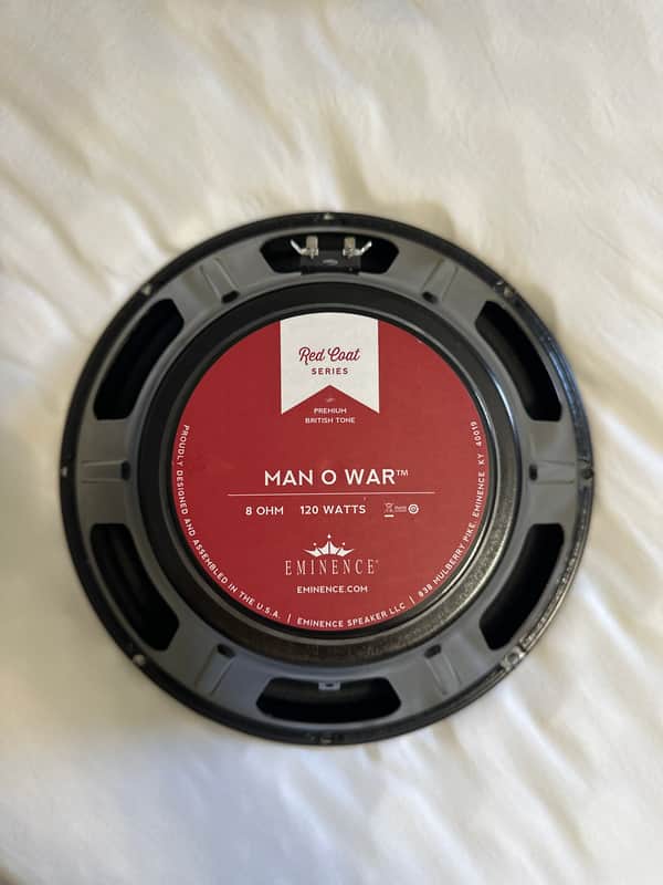 Eminence Redcoat Man-O-War 12" 120-Watt 8 Ohm Replacement Speaker 2010s - Red image 1