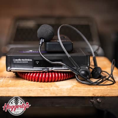 Audio-Technica ATW-R250 VHF Wireless Receiver, ATW-T201 Transmitter with Headset - Used image 1