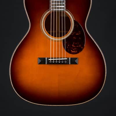 Santa Cruz H13 Custom Old Growth Mahogany and Moon Spruce Sunburst with Century Block Inlay NEW image 4