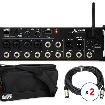 Behringer X Air XR12 Digital Mixer with Case and Cables image 1
