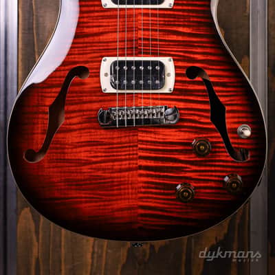PRS SE Hollowbody I Piezo Orange Tiger Smokeburst image 1