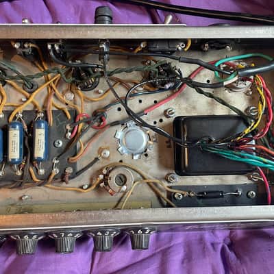 Fender Tremolux 2-Channel 35-Watt Head, 1964 Blonde Black Panel image 13